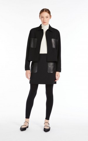 MaxMara Boxy In Wool Jackets BLACK | MMR594081