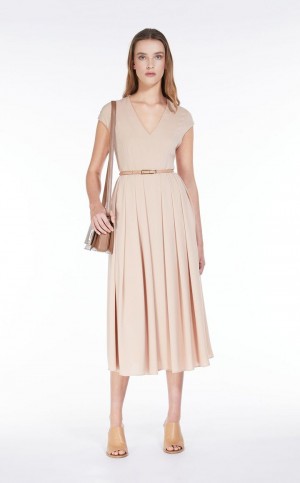 MaxMara Cady Belted Dresses MAKE UP NUDE | MMR593342