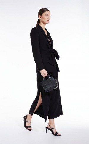 MaxMara Cady With Bow Suit BLACK | MMR593492