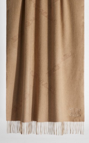 MaxMara Cashmere Stole Scarves CAMEL | MMR594258