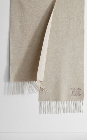 MaxMara Cashmere Stole Scarves SAND | MMR594285