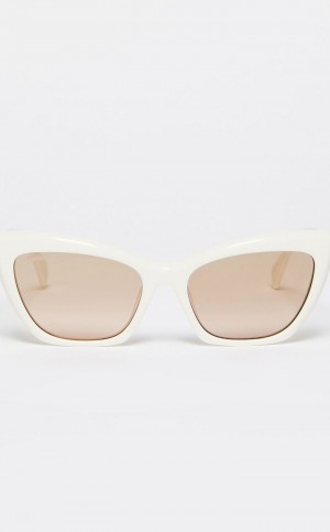 MaxMara Cat-eye Sunglasses WHITE | MMR594295