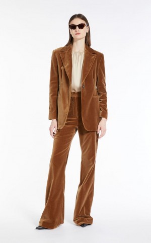 MaxMara Cotton Velvet Suit CAMEL | MMR593502