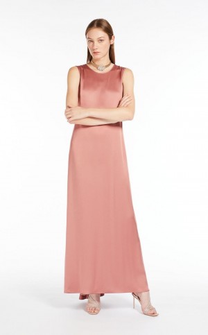 MaxMara Crepe Envers Satin Dresses ANTIQUE ROSE | MMR593337