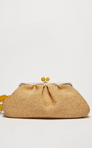 MaxMara Large Pasticcinoin Raffia Weekend Bag NATURAL | MMR594146