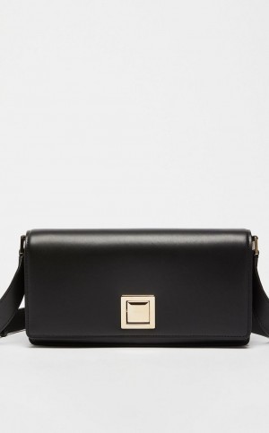 MaxMara Leather Clutch MM Bag BLACK | MMR594124