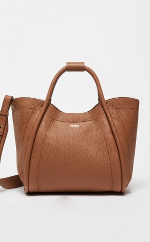 MaxMara Leather Marine Bag TOBACCO | MMR594133