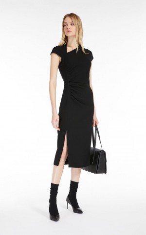 MaxMara Long Cady Dresses BLACK | MMR593409