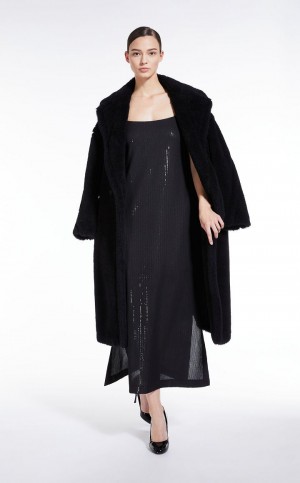 MaxMara Long Sequined Dresses BLACK | MMR593368