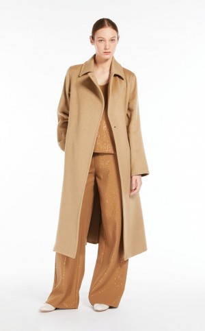 MaxMara Manuela Icon In Cachemire Coats CAMEL | MMR593893