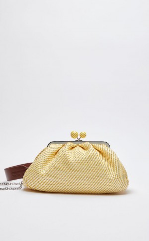 MaxMara Medium Pasticcinoin Raffia Weekend Bag YELLOW | MMR594148