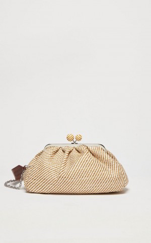 MaxMara Medium Pasticcinoin Raffia Weekend Bag CAMEL | MMR594150