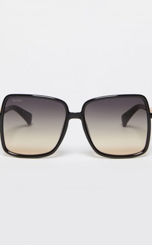 MaxMara Oversized Sunglasses BLACK | MMR594299