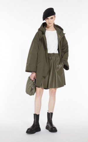 MaxMara Padded Parka In Showerproof Fabric Padded KAKI | MMR593972