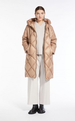 MaxMara Parka In Quilted Water-resistant Canvas Padded CAMEL | MMR593995