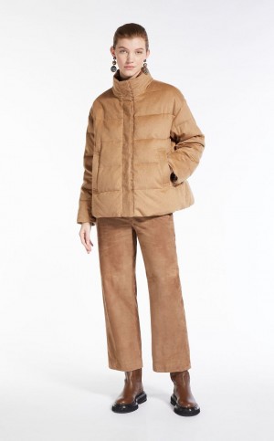 MaxMara Reversible Camel Down Jacket Padded CAMEL | MMR593966