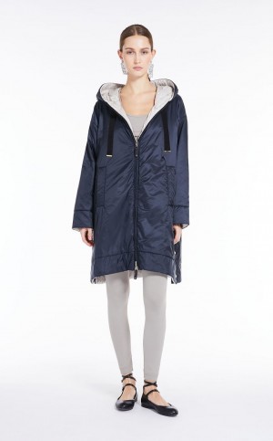 MaxMara Reversible Water-repellent Canvas Jacket Padded MIDNIGHTBLUE | MMR594010