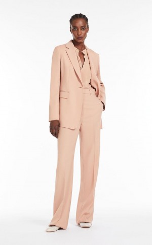 MaxMara Single-breasted Wool Suit CAMEL | MMR593530