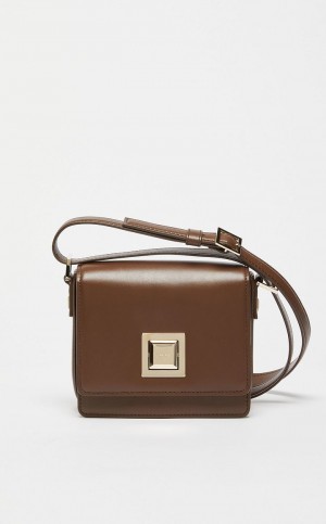 MaxMara Small Leather MM Bag COFFEE | MMR594118