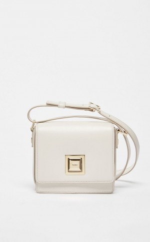 MaxMara Small Leather MM Bag WHITE | MMR594122