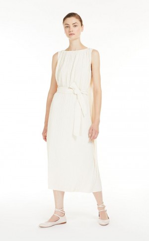 MaxMara Stretch Jersey Tunic Dresses IVORY | MMR593310