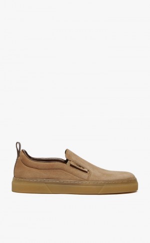 MaxMara Suede Slip-ons Sneakers MUSTARD | MMR594214