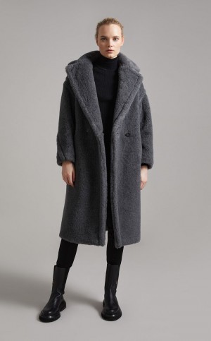 MaxMara Teddy Bear Icon Coats MEDIUM GREY | MMR593847