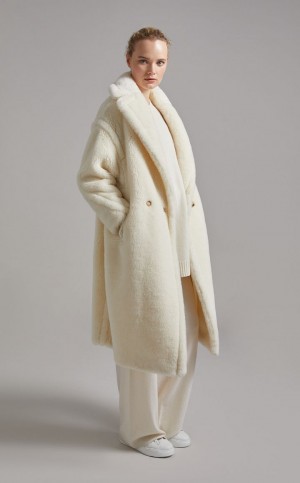 MaxMara Teddy Bear Icon Coats WHITE | MMR593881