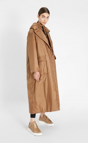 MaxMara Travel Jacket In Water-resistant Technical Canvas Padded CARAMEL | MMR594009