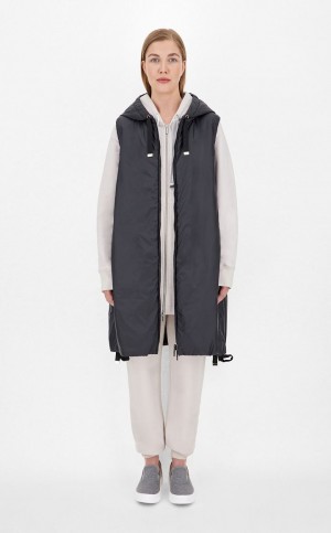 MaxMara Water-resistant Technical Canvas Gilet Padded BLACK | MMR594001