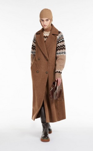 MaxMara Wool Broadcloth Coats CARAMEL | MMR593905