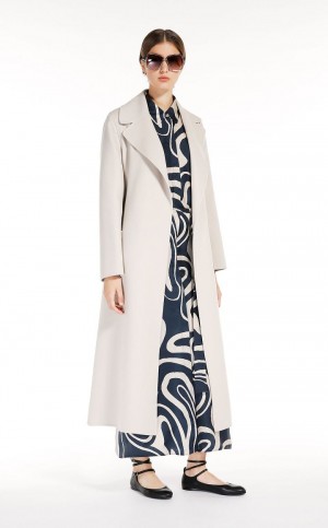 MaxMara Wool Robe Coats BEIGE | MMR593917