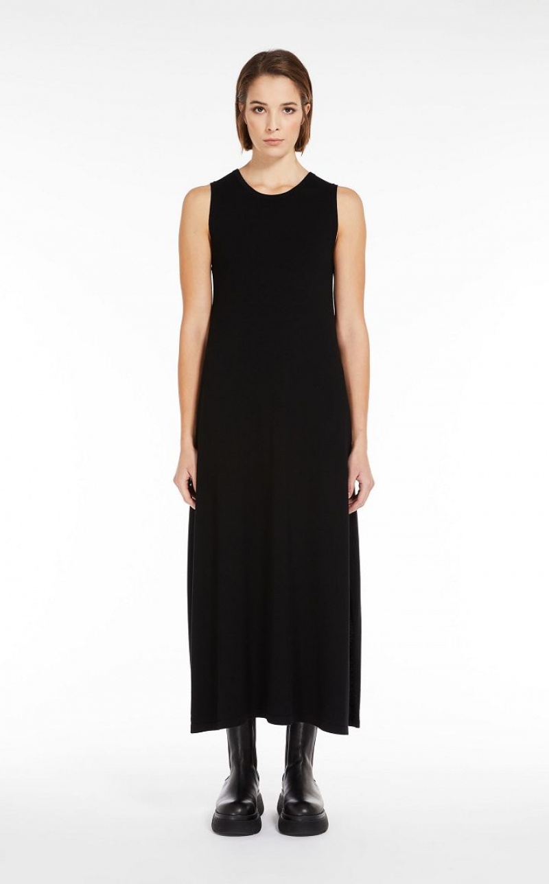 MaxMara A-line Knitted Dresses BLACK | MMR593293