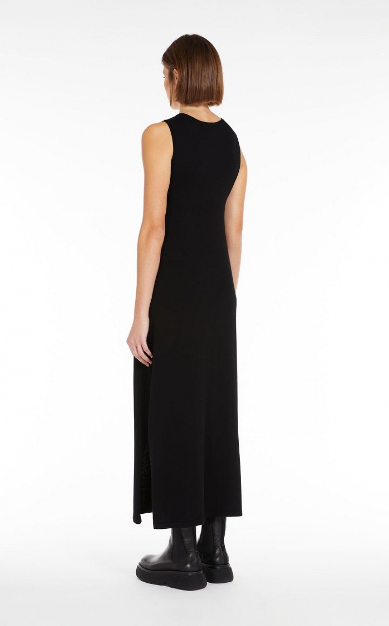 MaxMara A-line Knitted Dresses BLACK | MMR593293