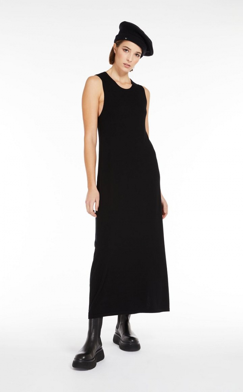 MaxMara A-line Knitted Dresses BLACK | MMR593293