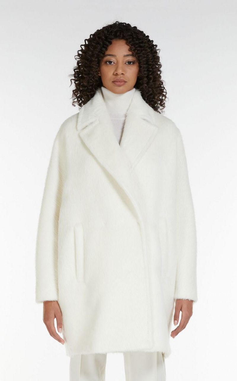 MaxMara Alpaca And Wool Coats WHITE | MMR593864