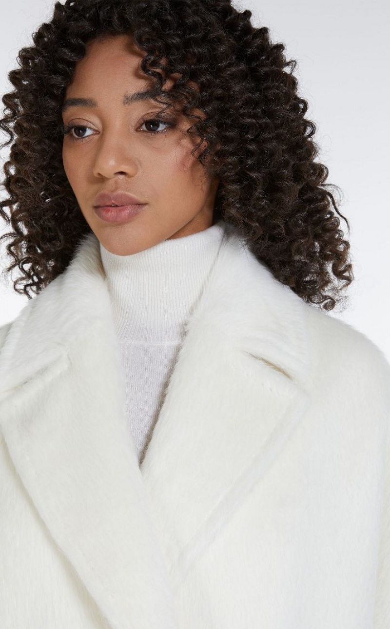 MaxMara Alpaca And Wool Coats WHITE | MMR593864