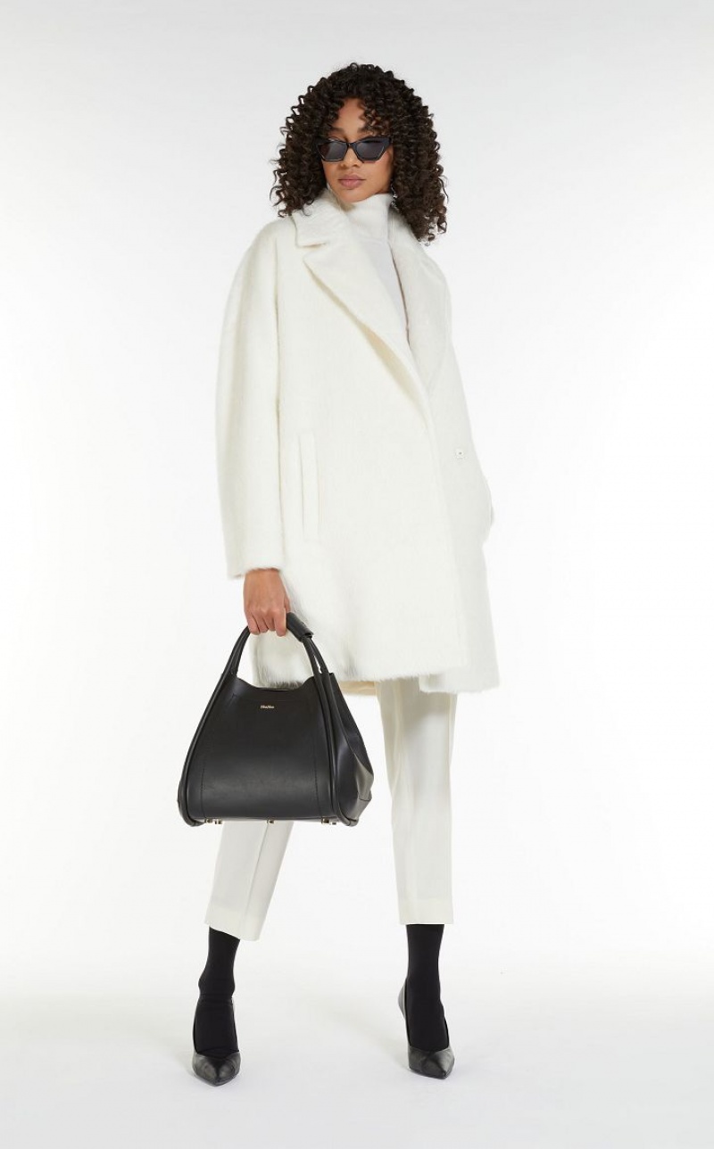 MaxMara Alpaca And Wool Coats WHITE | MMR593864