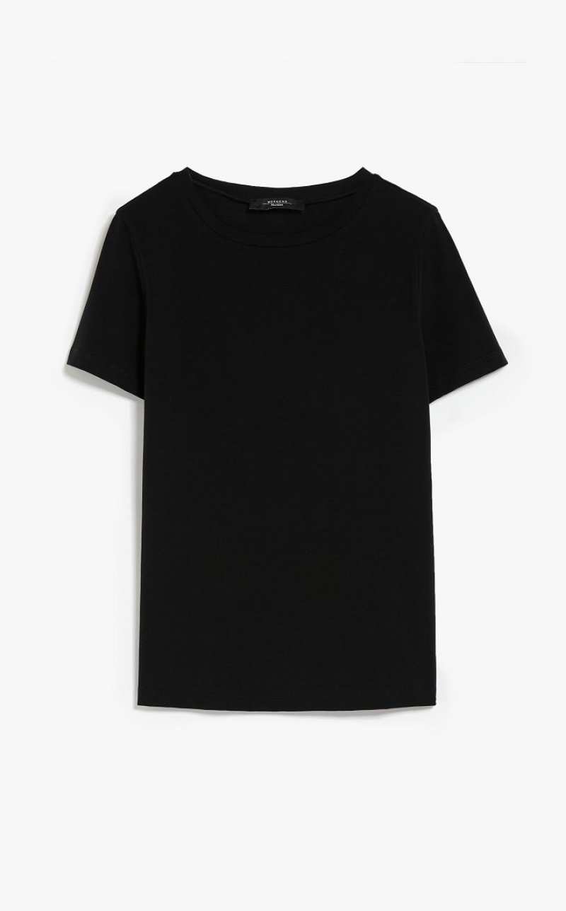 MaxMara Basic Jersey T-shirts BLACK | MMR593667