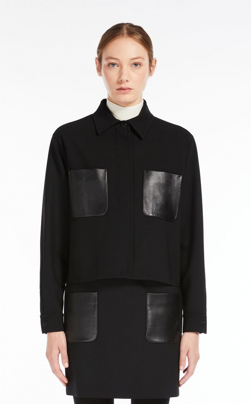 MaxMara Boxy In Wool Jackets BLACK | MMR594081