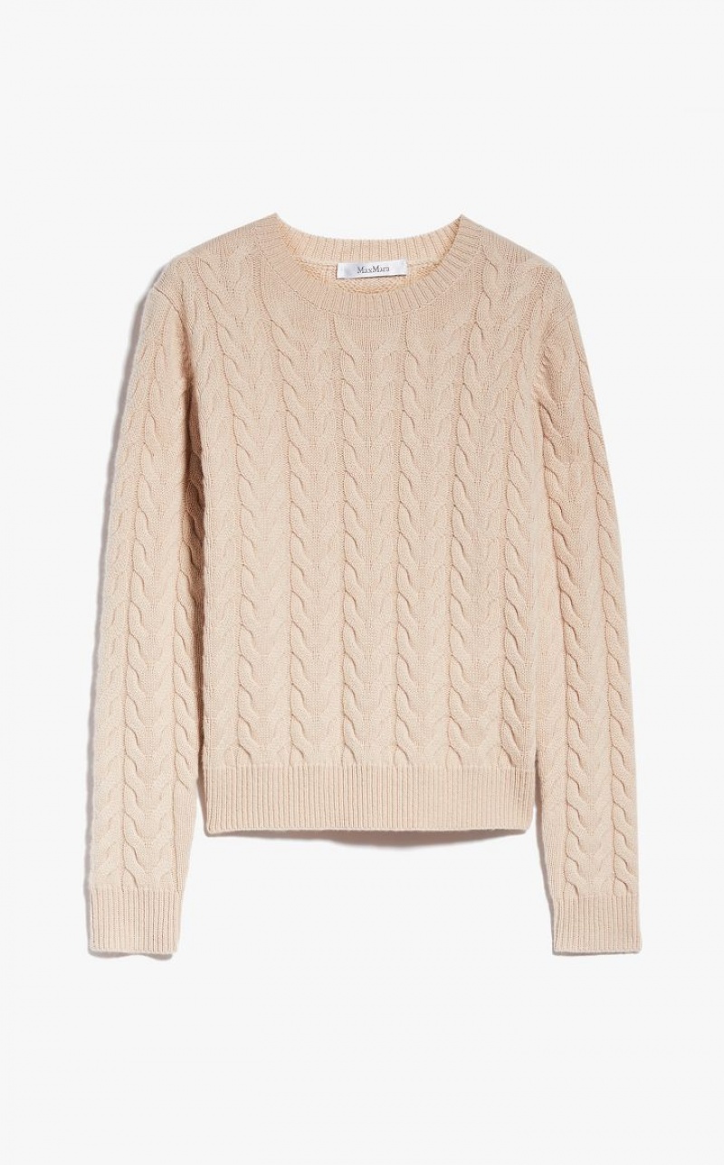 MaxMara Cable Cashmere Knitwear PINK | MMR593432