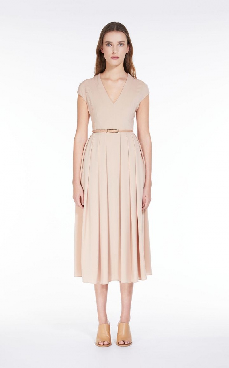 MaxMara Cady Belted Dresses MAKE UP NUDE | MMR593342