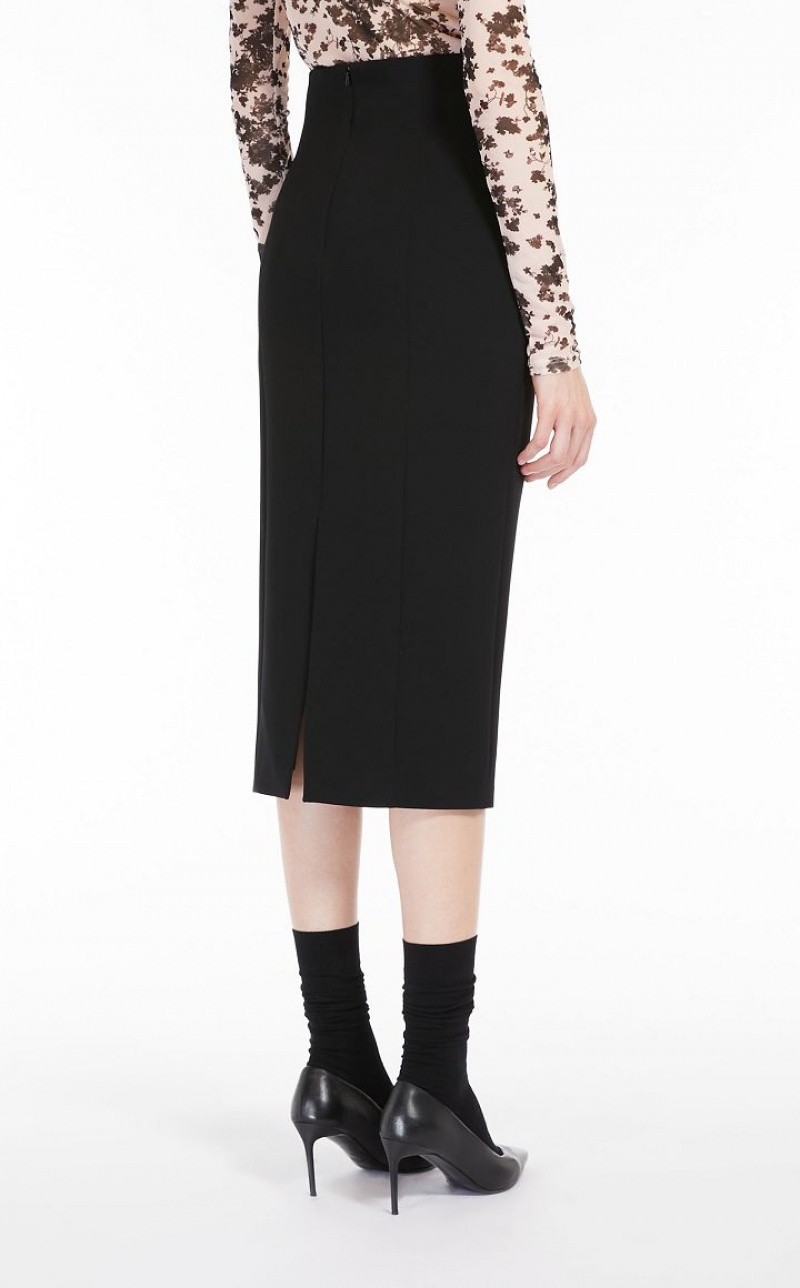 MaxMara Cady Bodycon Skirts BLACK | MMR593716