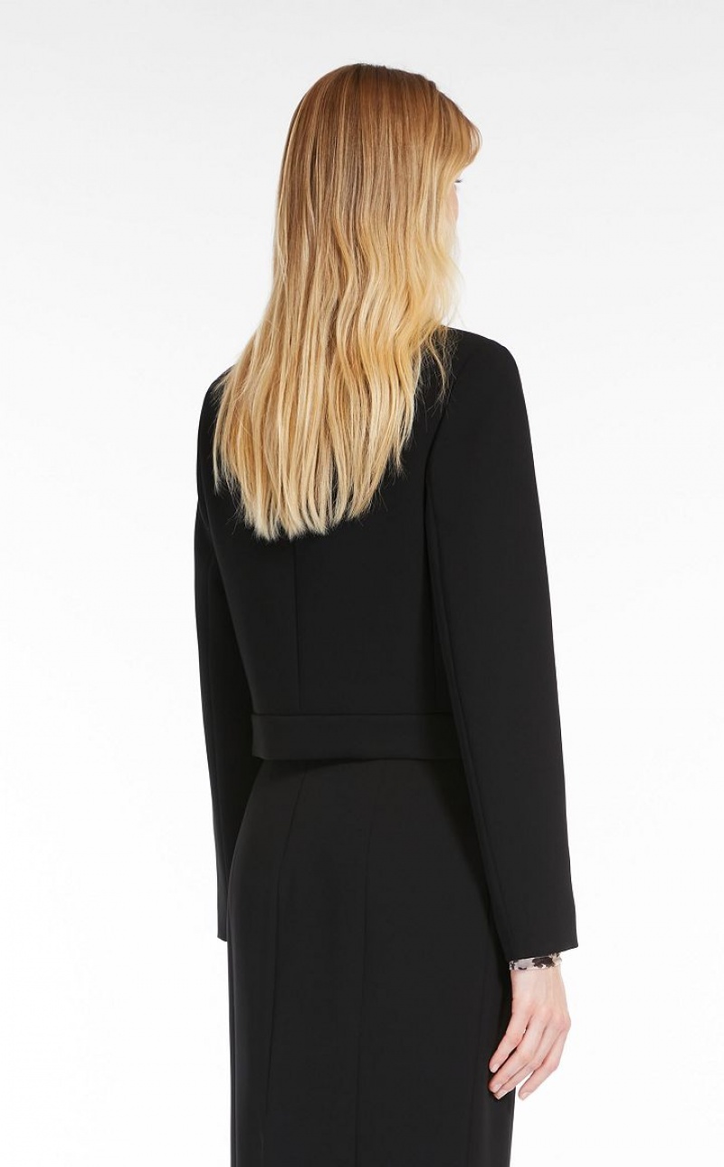 MaxMara Cady Cropped Jackets BLACK | MMR594090