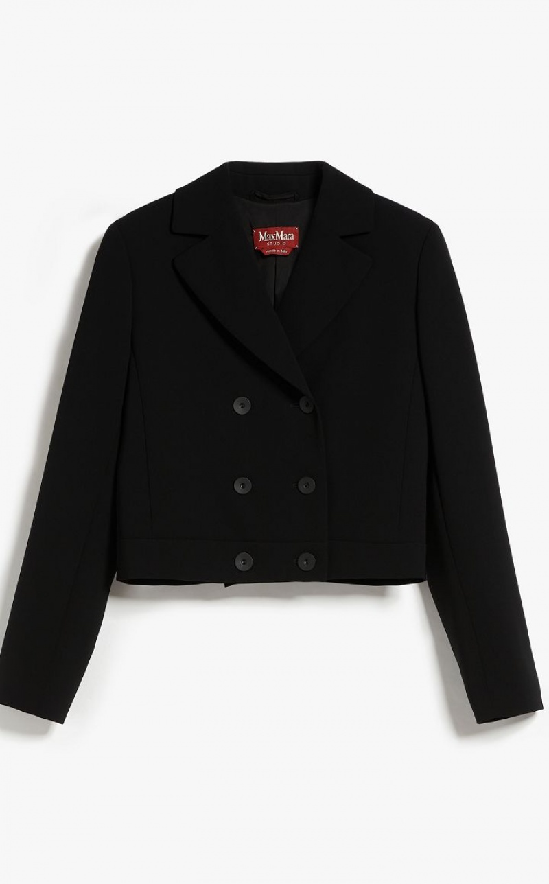 MaxMara Cady Cropped Jackets BLACK | MMR594090