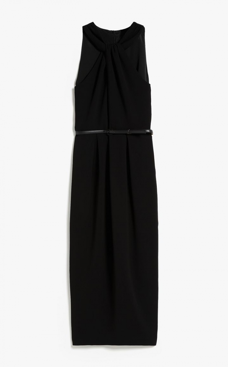 MaxMara Cady With Pleats Dresses BLACK | MMR593389