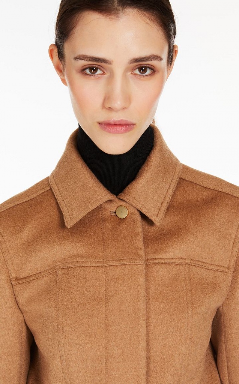 MaxMara Camel Colour Biker Jackets CAMEL | MMR594020