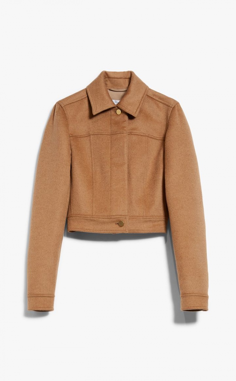 MaxMara Camel Colour Biker Jackets CAMEL | MMR594020