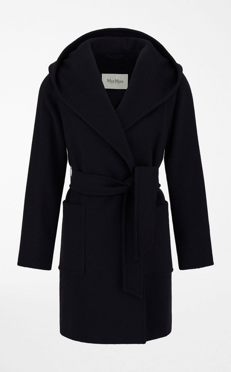 MaxMara Camel Colour Robe Coats BLACK | MMR593875