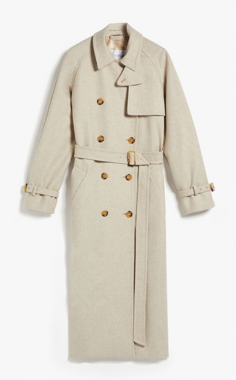 MaxMara Cashmere, Alpaca And Camel Trench Coats SAND | MMR593844